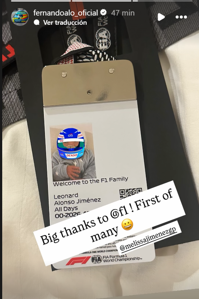 El regalo al bebé de Fernando Alonso
