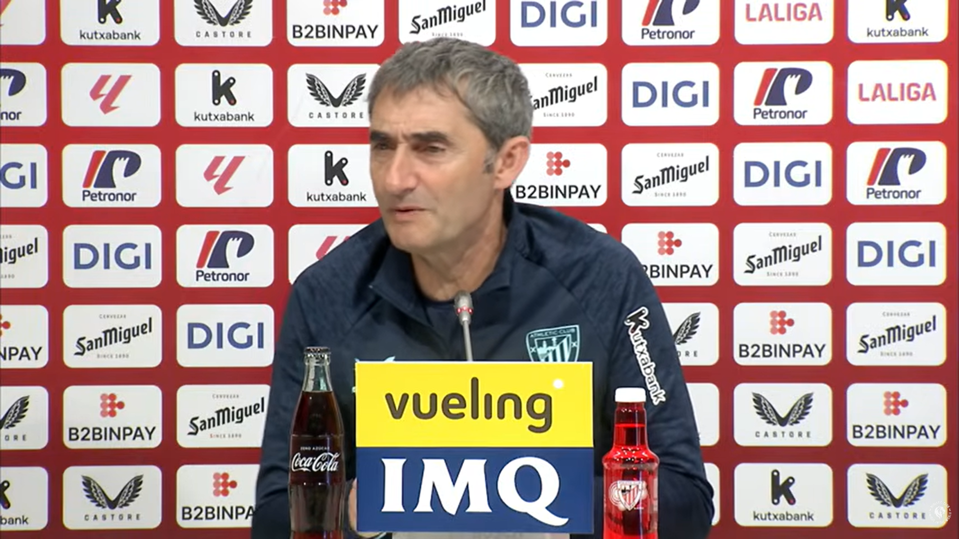 Ernesto Valverde, en sala de prensa