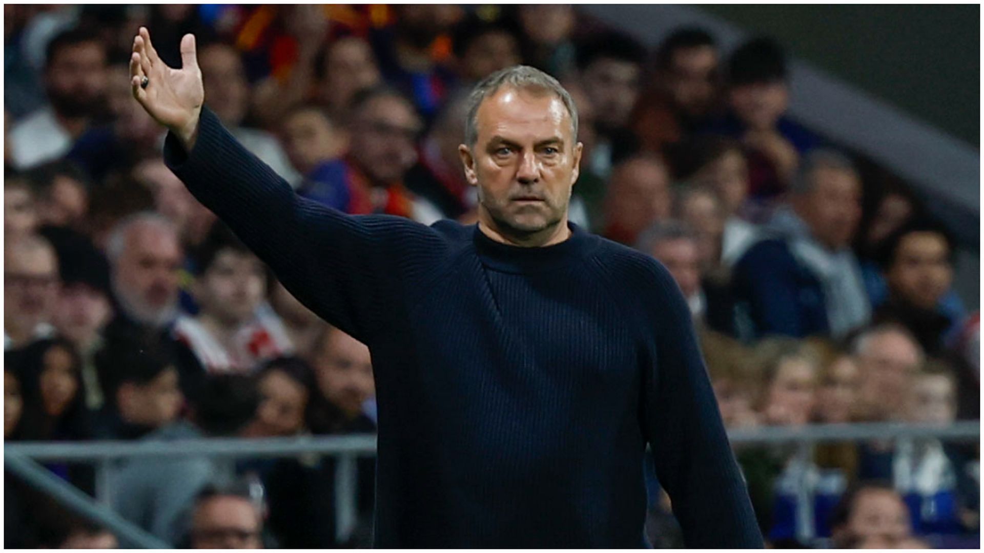 Hansi Flick, durante el Atlético de Madrid - FC Barcelona Hansi Flick, durante el Atlético de Madrid - FC Barcelona