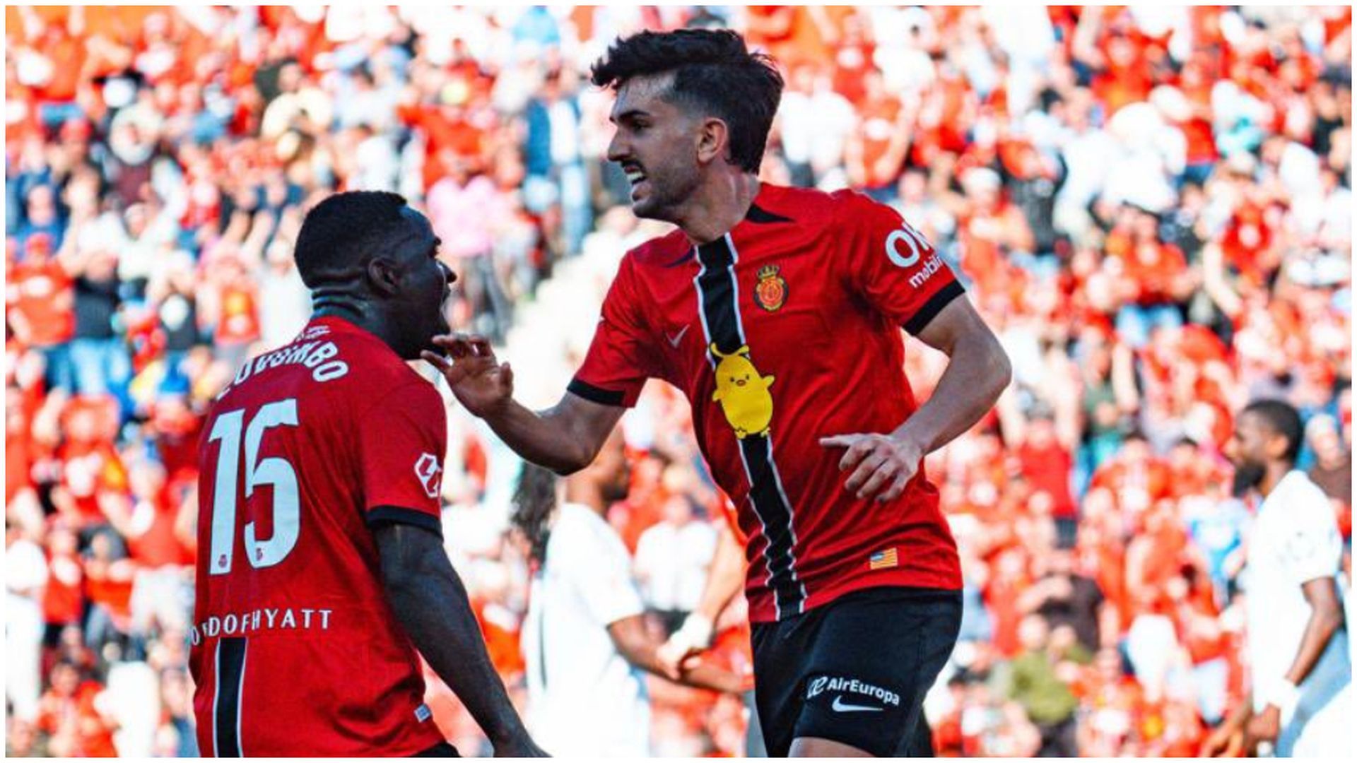 Morlanes celebra su gol ante el Madrid