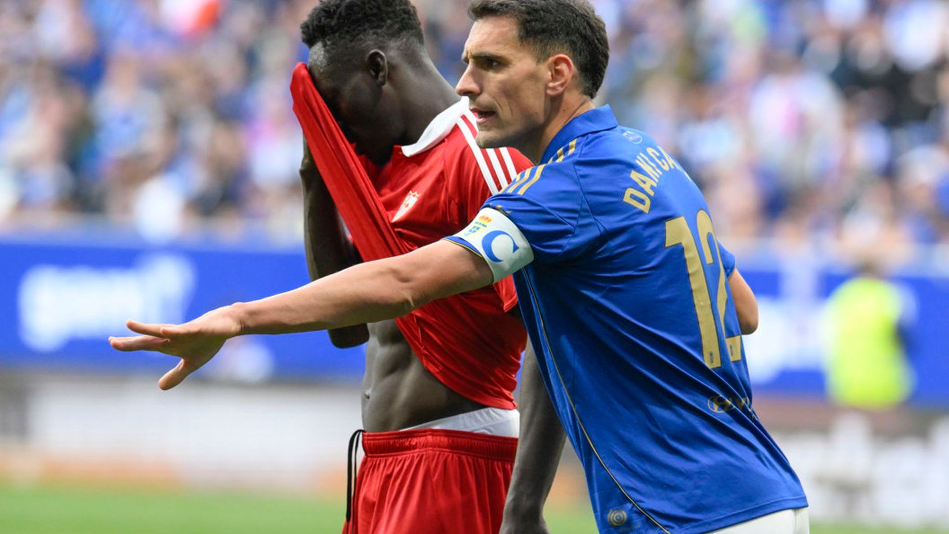 Akor Adams, en el Oviedo-Sevilla