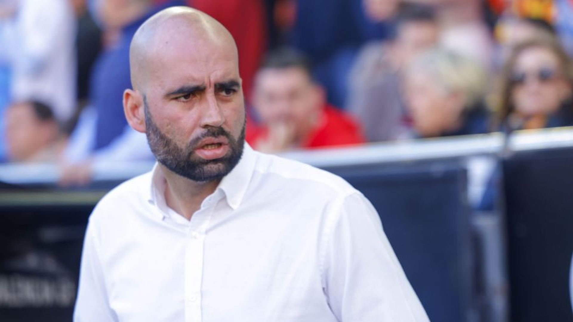 Claudio Giráldez en Mestalla ante el Valencia