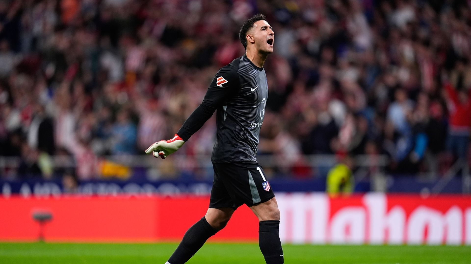 Juan Musso grita en el Atlético de Madrid-Barça Juan Musso grita en el Atlético de Madrid-Barça