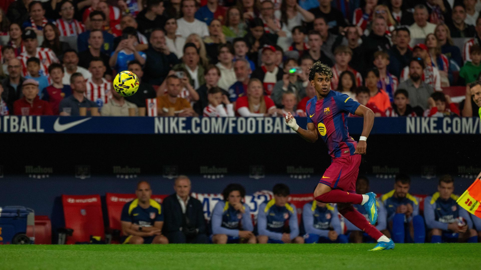 Lamine Yamal en el Atlético vs Barça