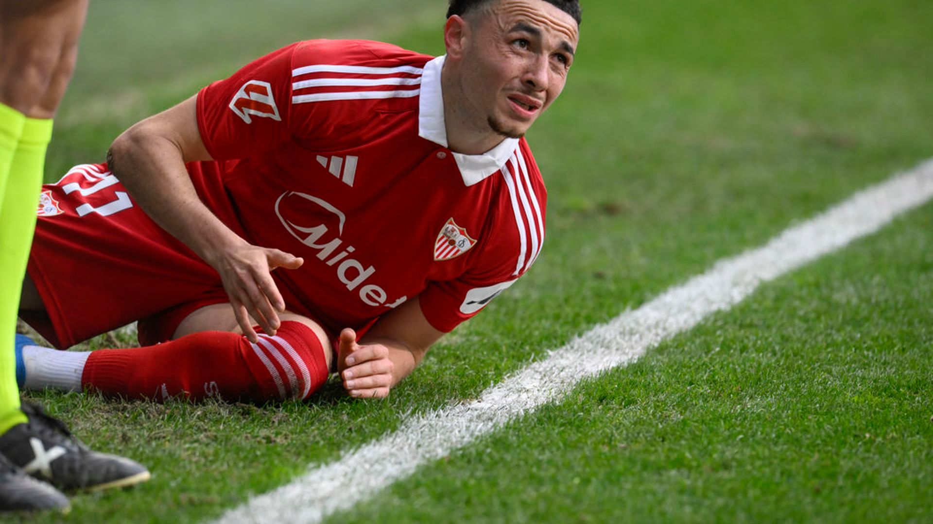 Rubén Vargas, en el Oviedo-Sevilla