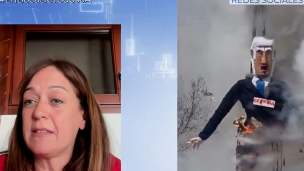 La alcaldesa de El Burgo (Málaga), sobre 'la Quema de Judas' de Netanyahu: “Es una tradición de décadas quemar al que signifique el mal”