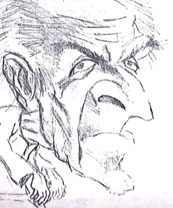 Caricatura realizada por David Guerrero Guevara