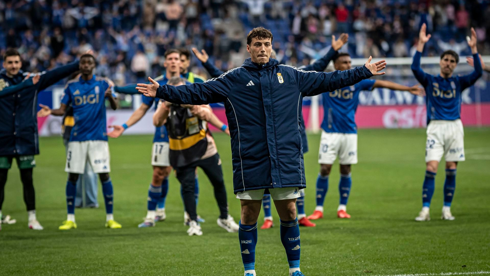 Fede Viñas, tras el Real Oviedo - Sevilla.