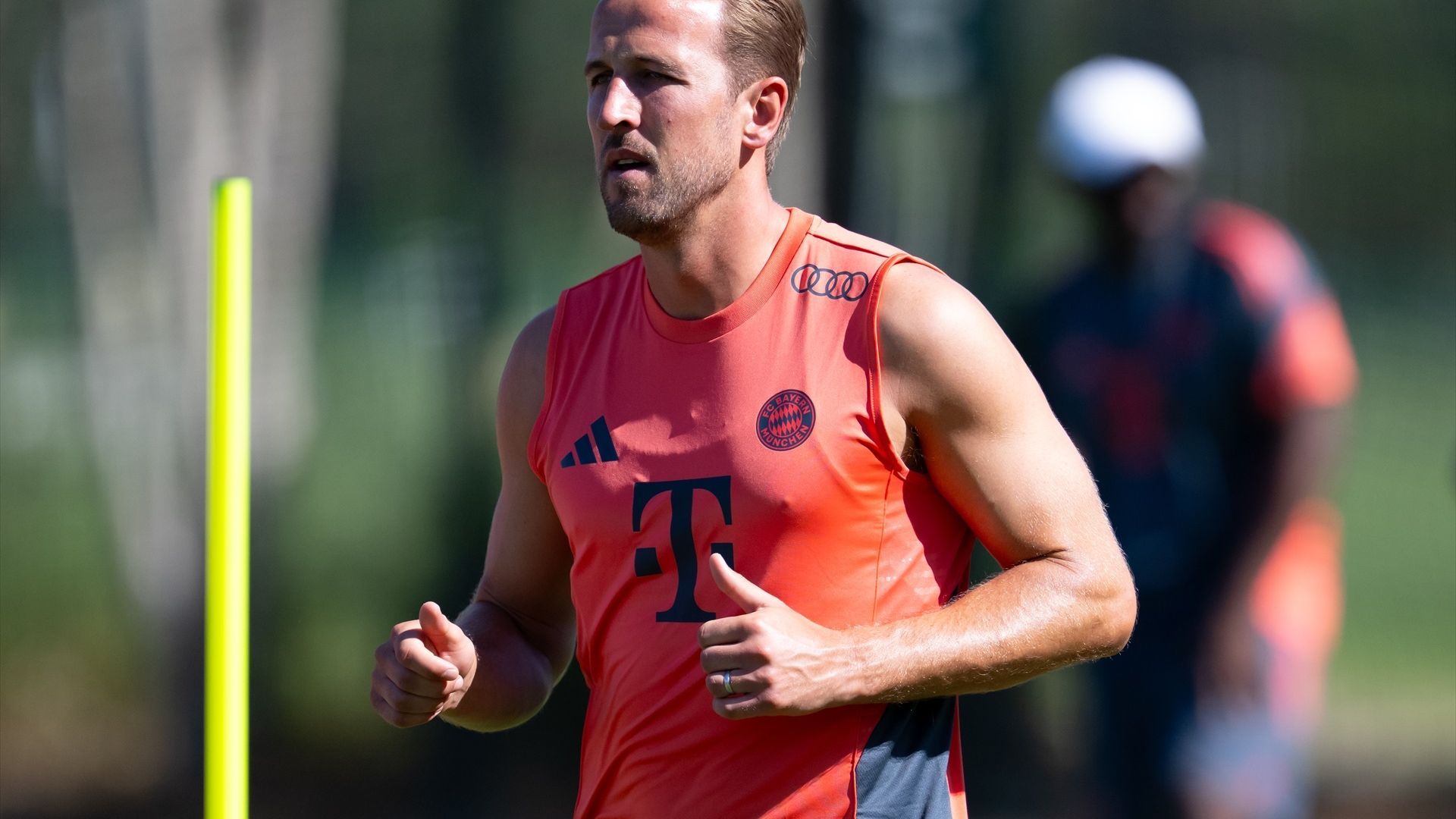 Harry Kane, en un entrenamiento del Bayern Múnich