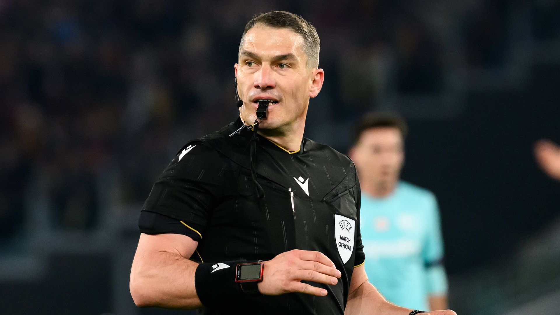 Istvan Kovacs durante un partido de Europa League