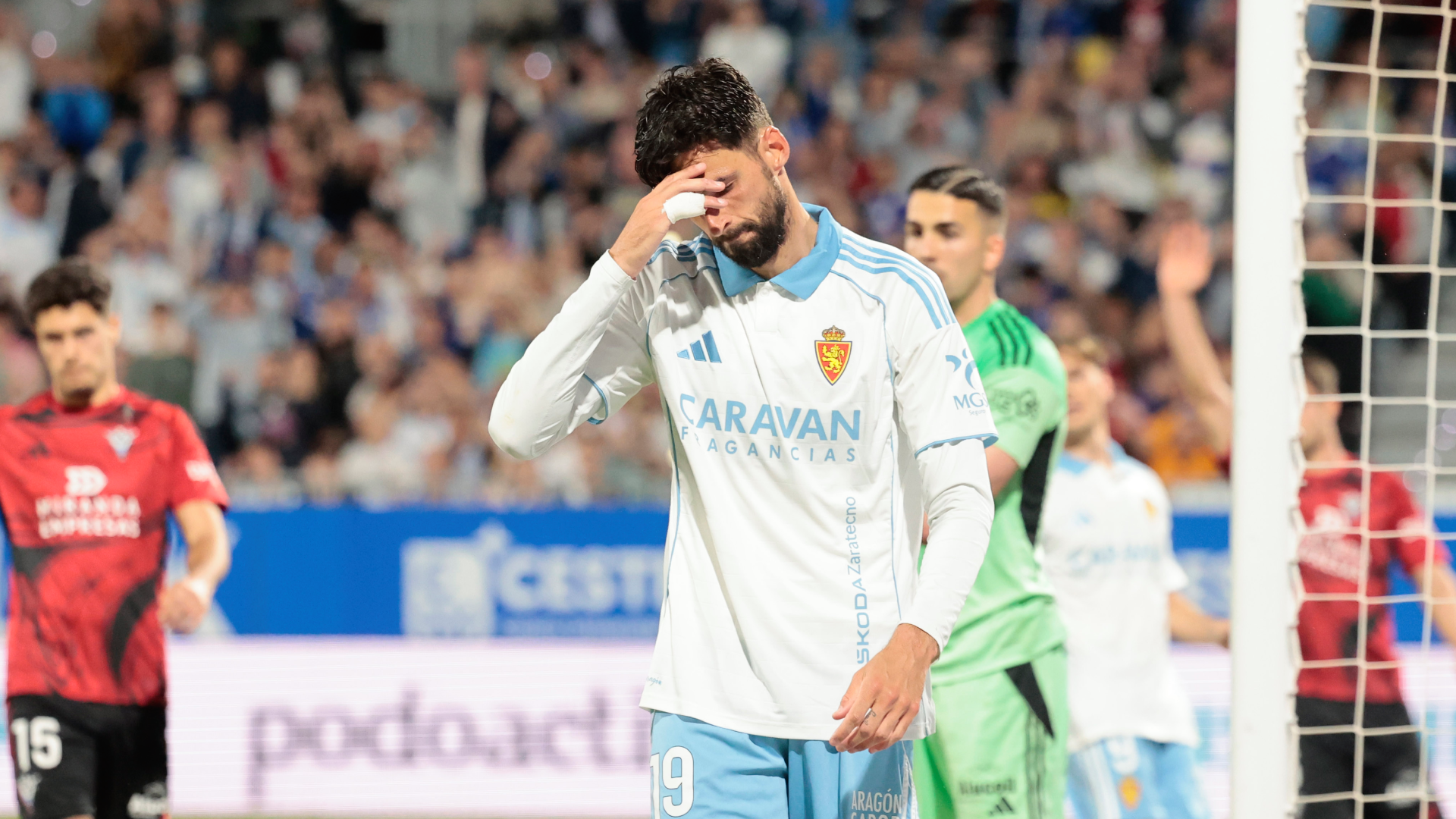 Kenan Kodro, en el Zaragoza-Mirandés