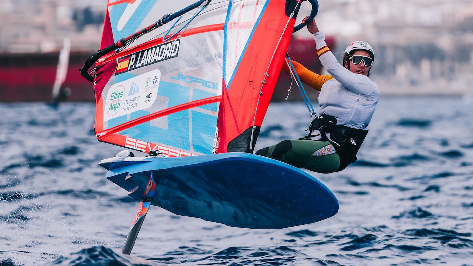 La olímpica andaluza Pilar Lamadrid, durante la competición