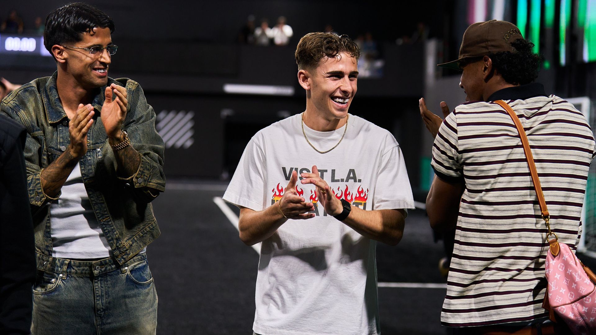 Lamine Yamal, Fermín López y Joao Cancelo