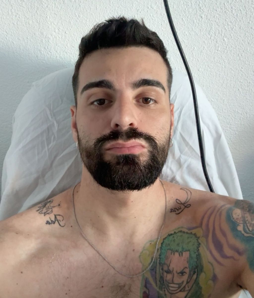 Lorenzo, durante su hospitalización