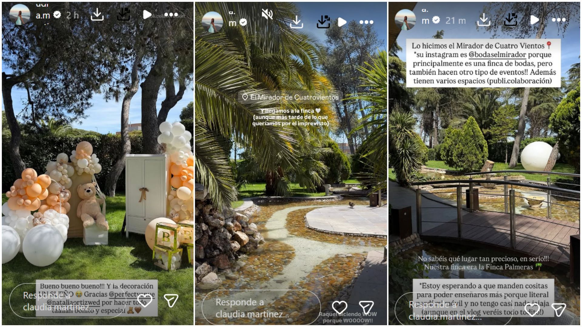 Un oasis en medio de Madrid: el enlave que Claudia Martínez y Mario González han elegido para su 'gender reveal'