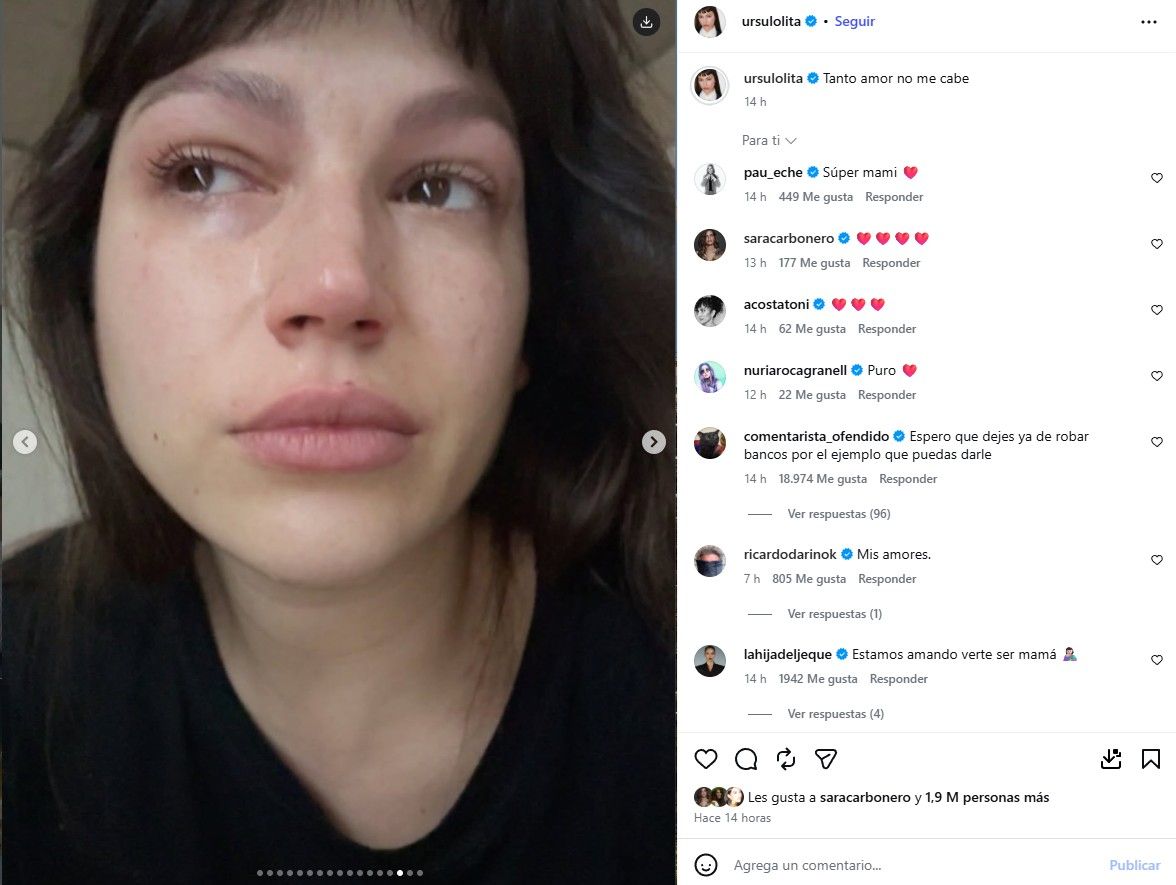 Úrsula Corberó muestra su realidad postparto