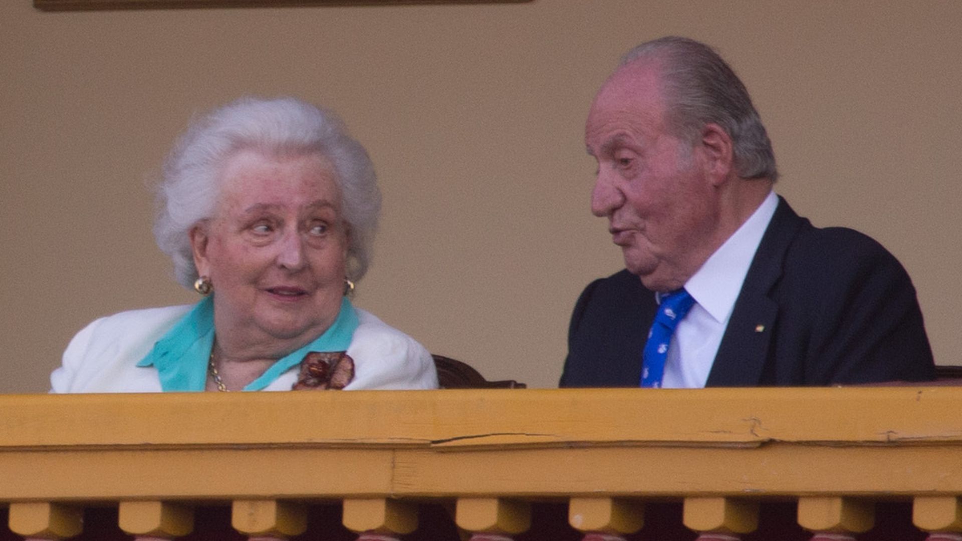 Pilar de Borbón y el rey emérito Juan Carlos, en una imagen de archivo