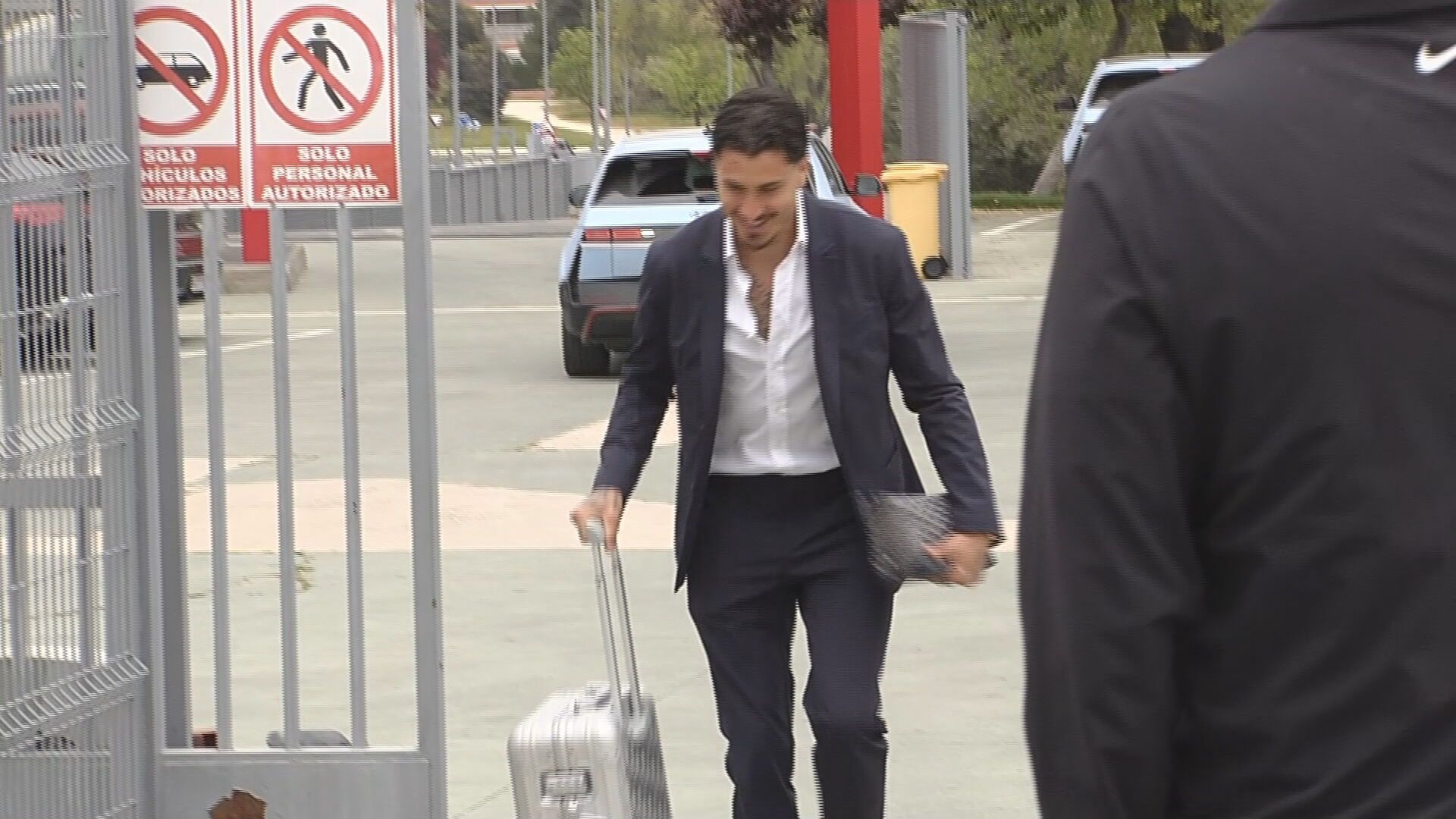 José María Giménez, en el viaje del Atlético a Barcelona