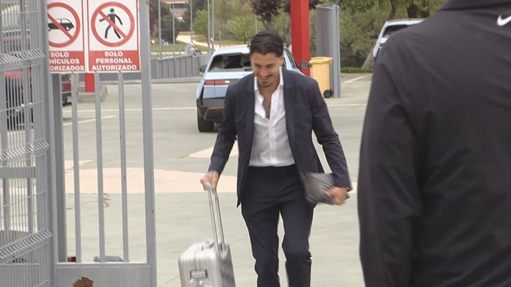 Giménez, con el Atlético a Barcelona