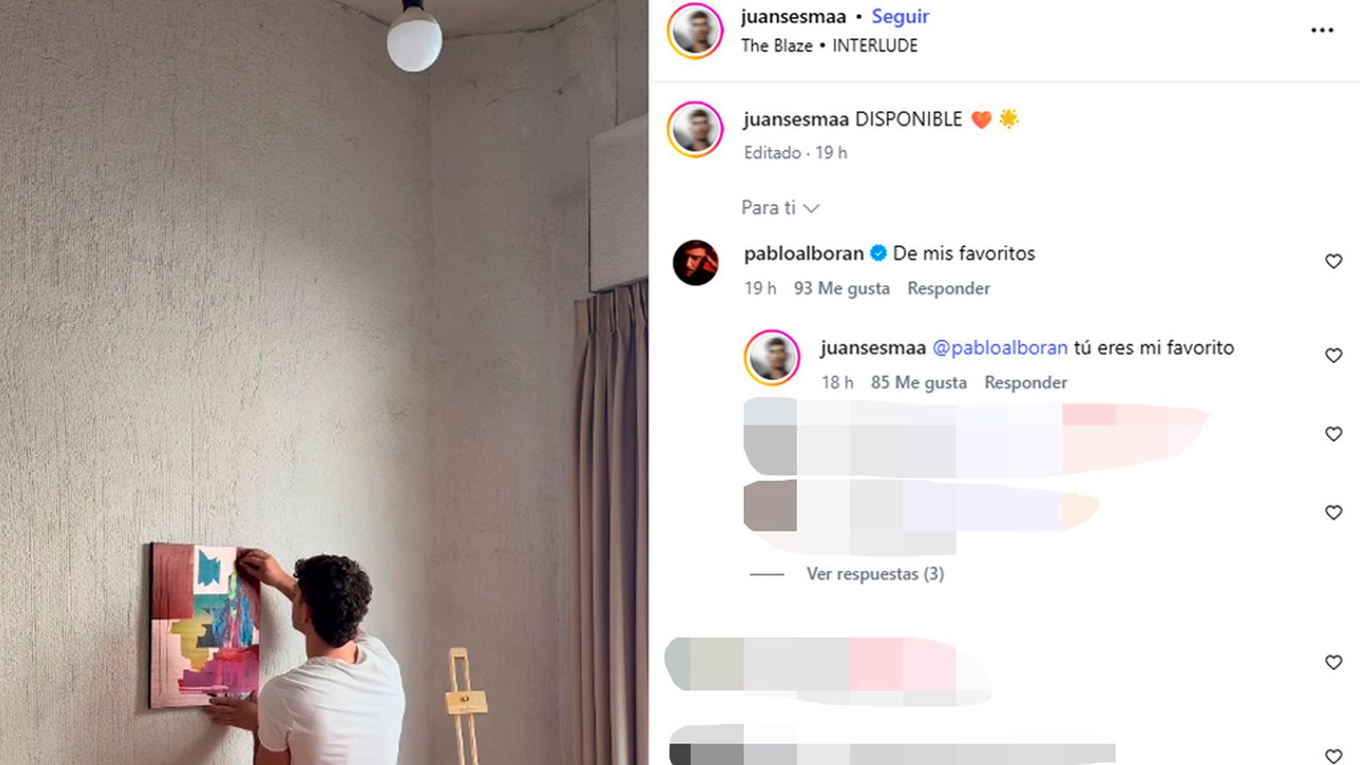 La cariñosa conversación en público entre Pablo Alborán y su novio, Juan Sesma