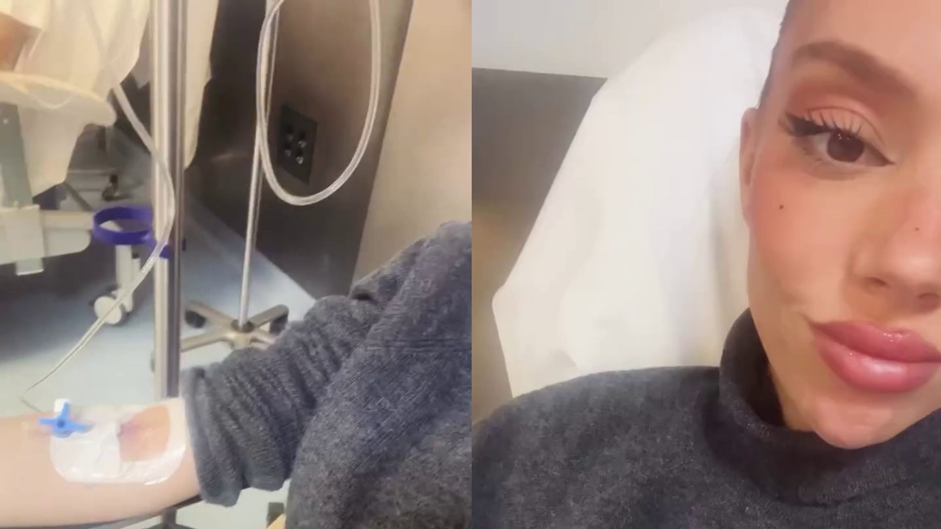 Las imágenes de Alejandra Rubio en el hospital en el cuarto mes de embarazo