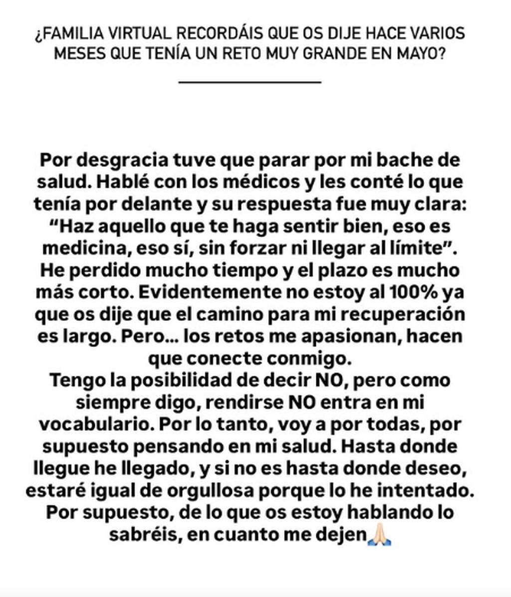 Tamara Gorro habla de su nuevo y gran reto