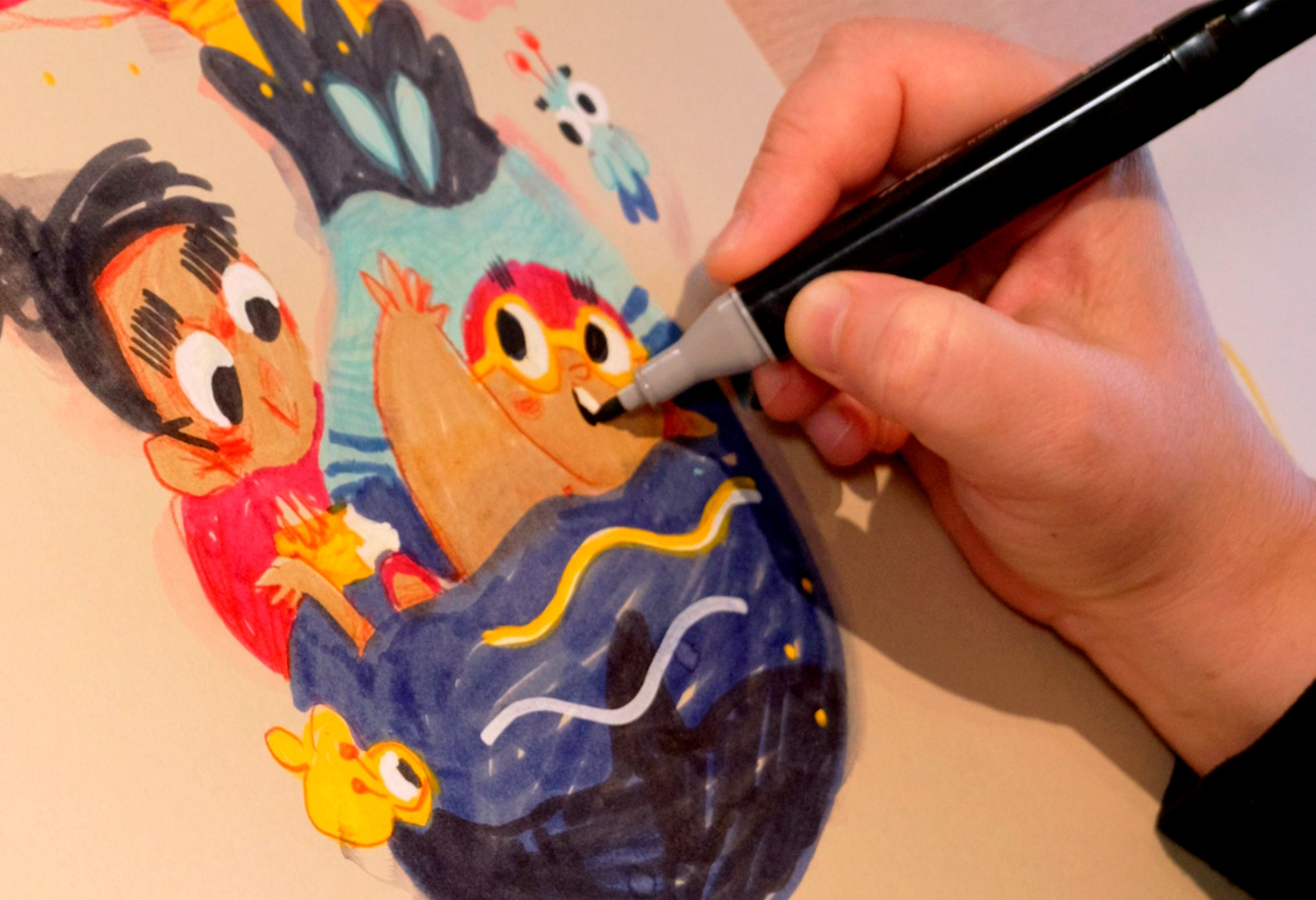 Una de las ilustraciones de Eider Eibar del proyecto 'Kokoak'