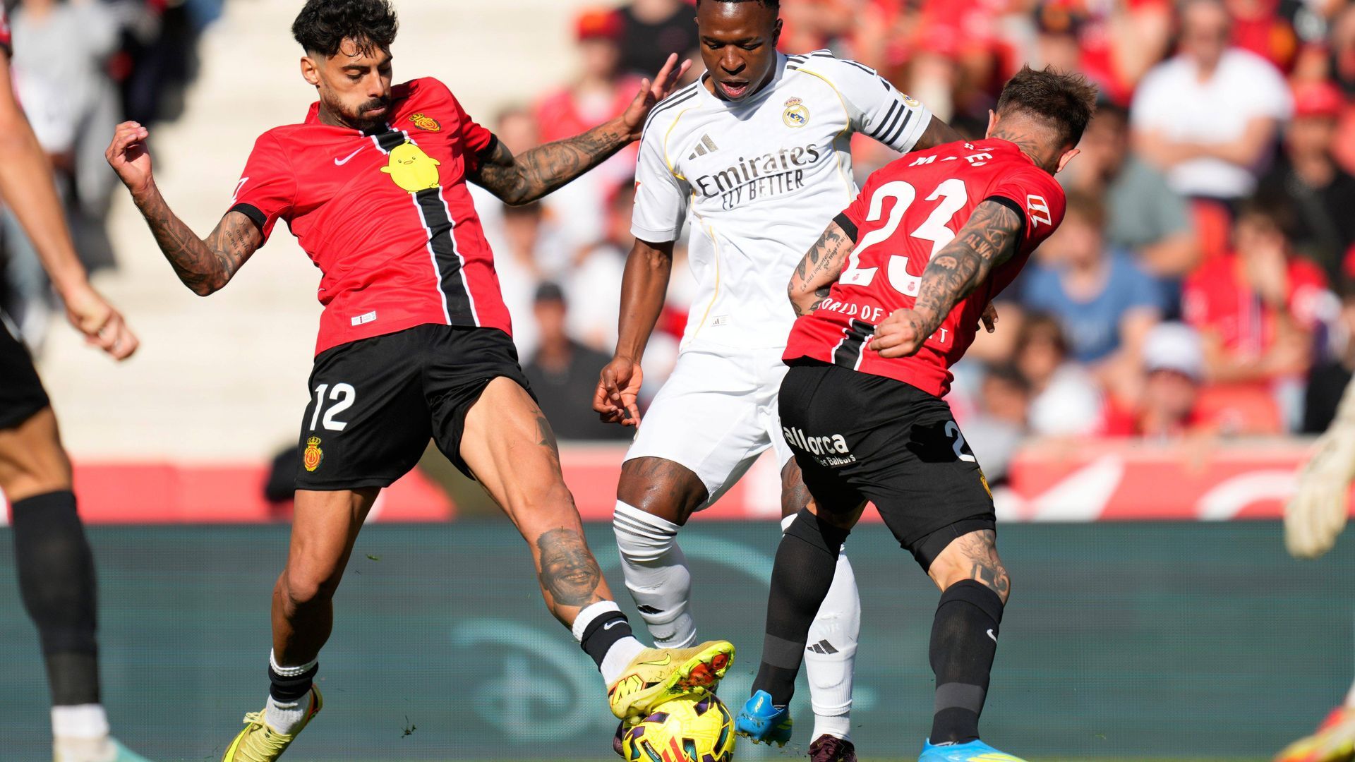 Vini y Maffeo, en una jugada