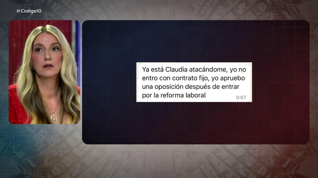 Exclusiva | Andrea de la Torre, pareja Ábalos, se dirige a Claudia Montes: 