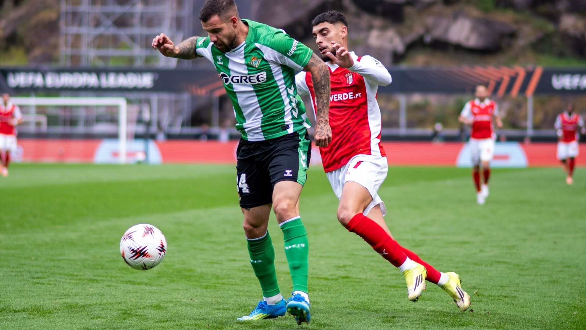 Aitor Ruibal, ante el Braga