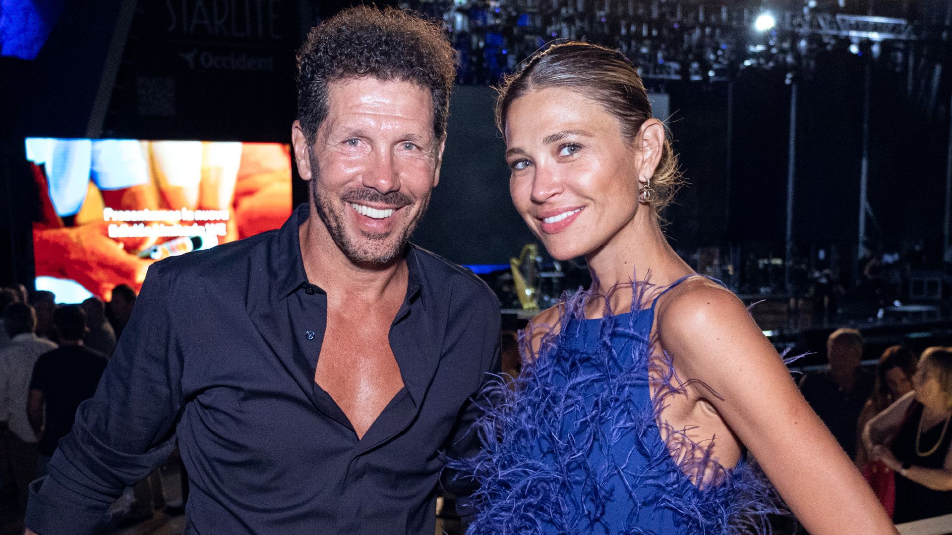 Cholo Simeone y Carla Pereyra