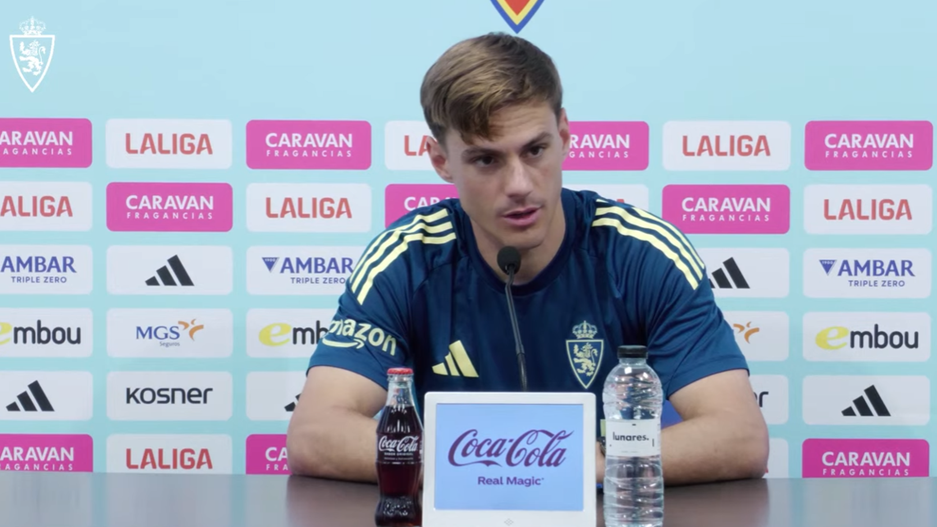 Dani Gómez en sala de prensa