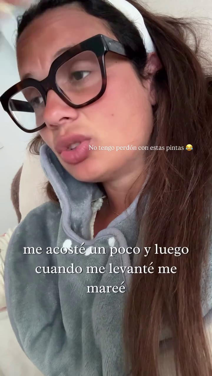Lara Tronti contando el delicado episodio de salud que tuvo