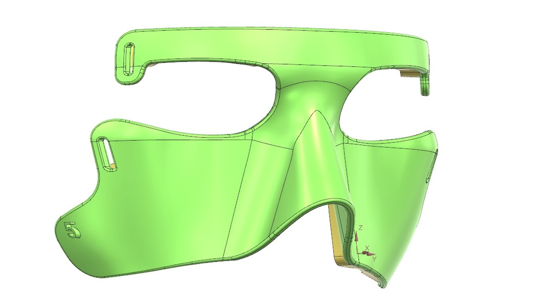 Prototipo de una máscara que complementará el nuevo casco