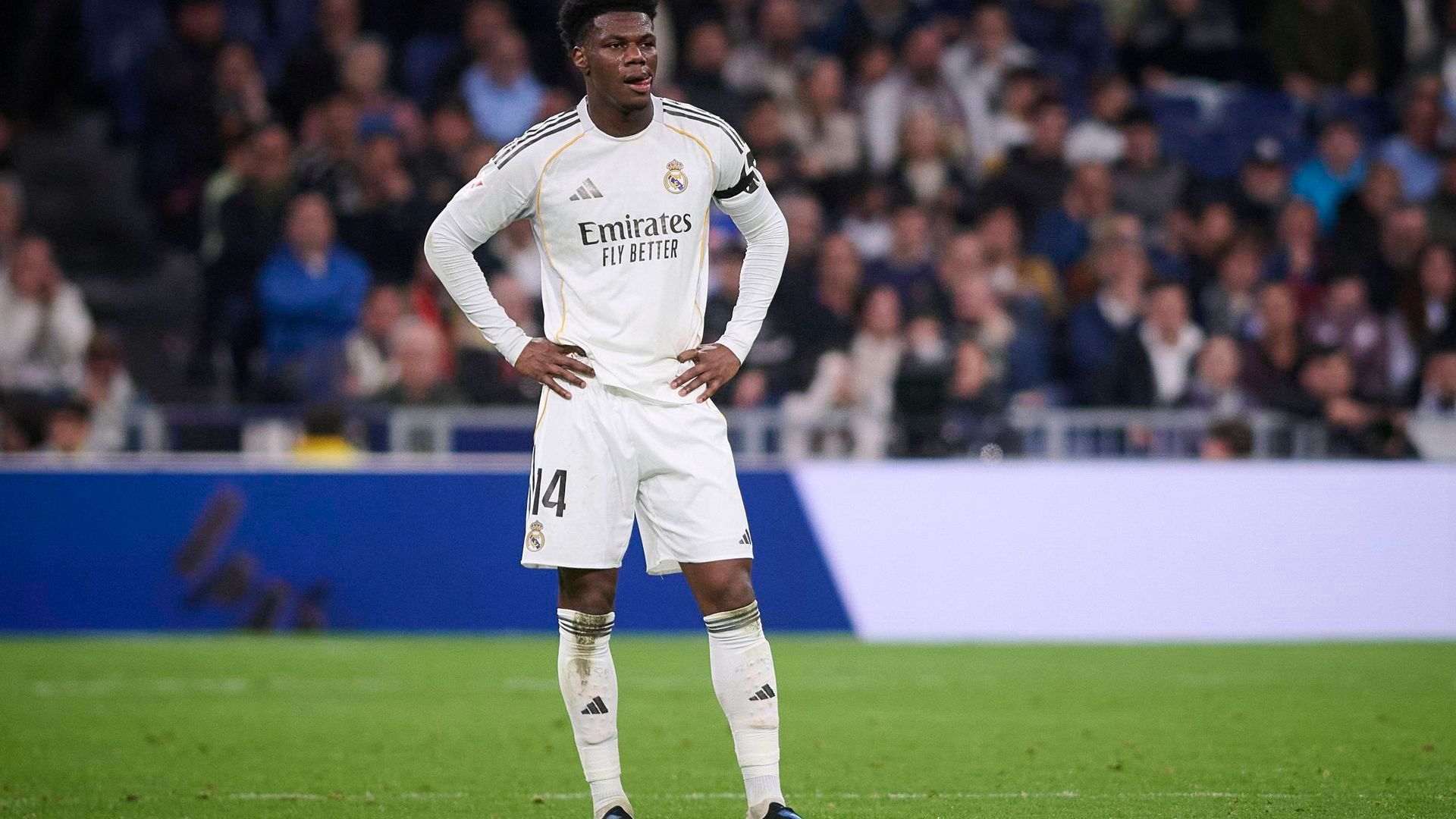 Tchouameni, en un partido con el Real Madrid