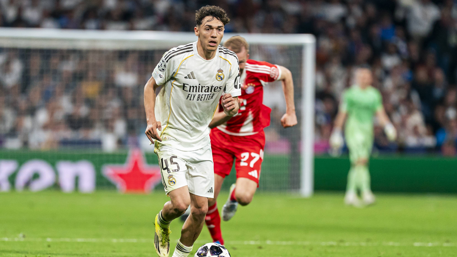 Thiago Pitarch, en el Real Madrid-Bayern