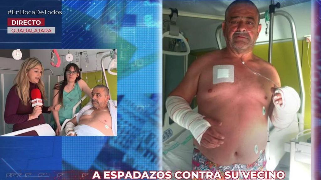 Un hombre fuera de sí ataca a su vecino con una espada de gran tamaño: “Pensaba que se trataba de una broma”