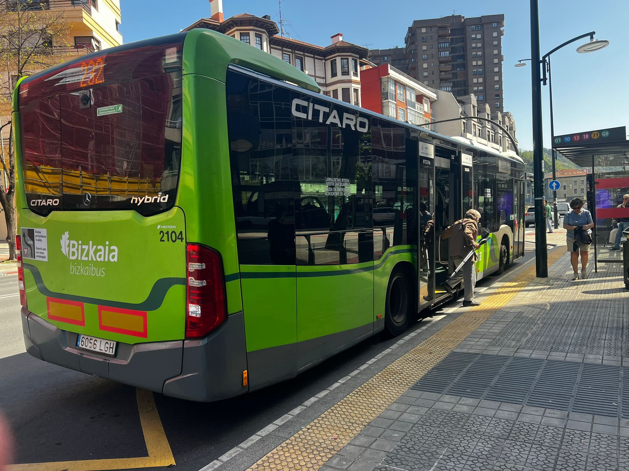 Usuarios de Bizkaibus alertaron del error de traducción, que ya ha sido subsanado