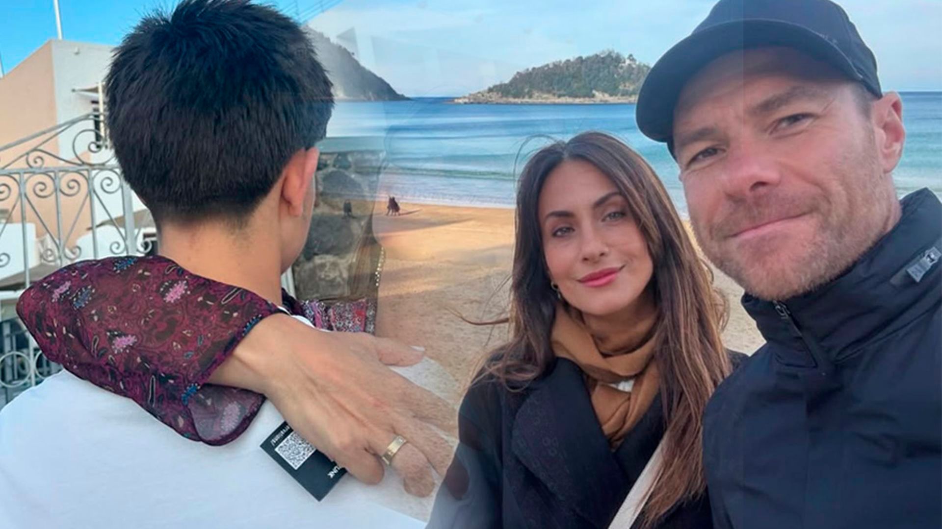 Xabi Alonso, Nagore Aramburu y su hijo Jontxu Xabi Alonso, Nagore Aramburu y su hijo Jontxu