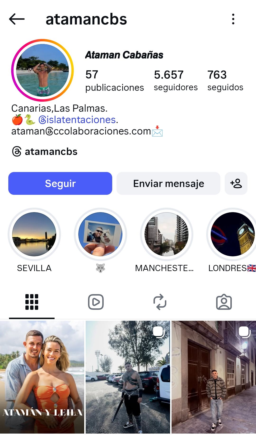 Ataman Cabanas La isla de las tentaciones LIDLT Instagram 1