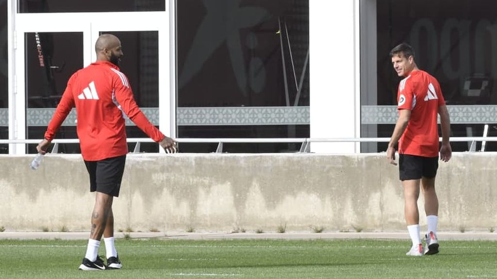 Azpilicueta, al margen en el entrenamiento del Sevilla de este jueves