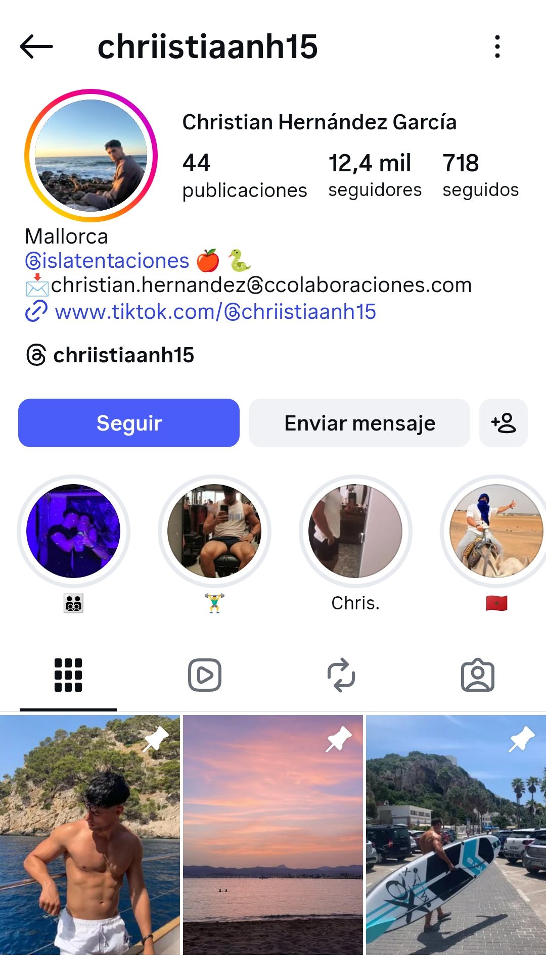 Cristian Hernandez La isla de las tentaciones LIDLT Instagram 1