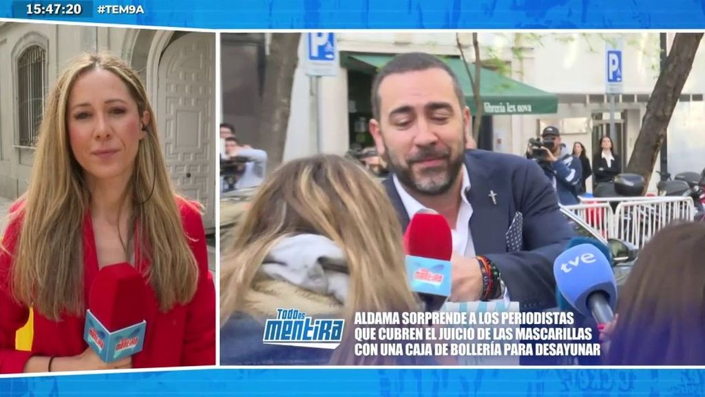 Cynthia Nobile, reportera del programa, tras recibir un obsequio de Aldama: "¿Estás en la trama?"