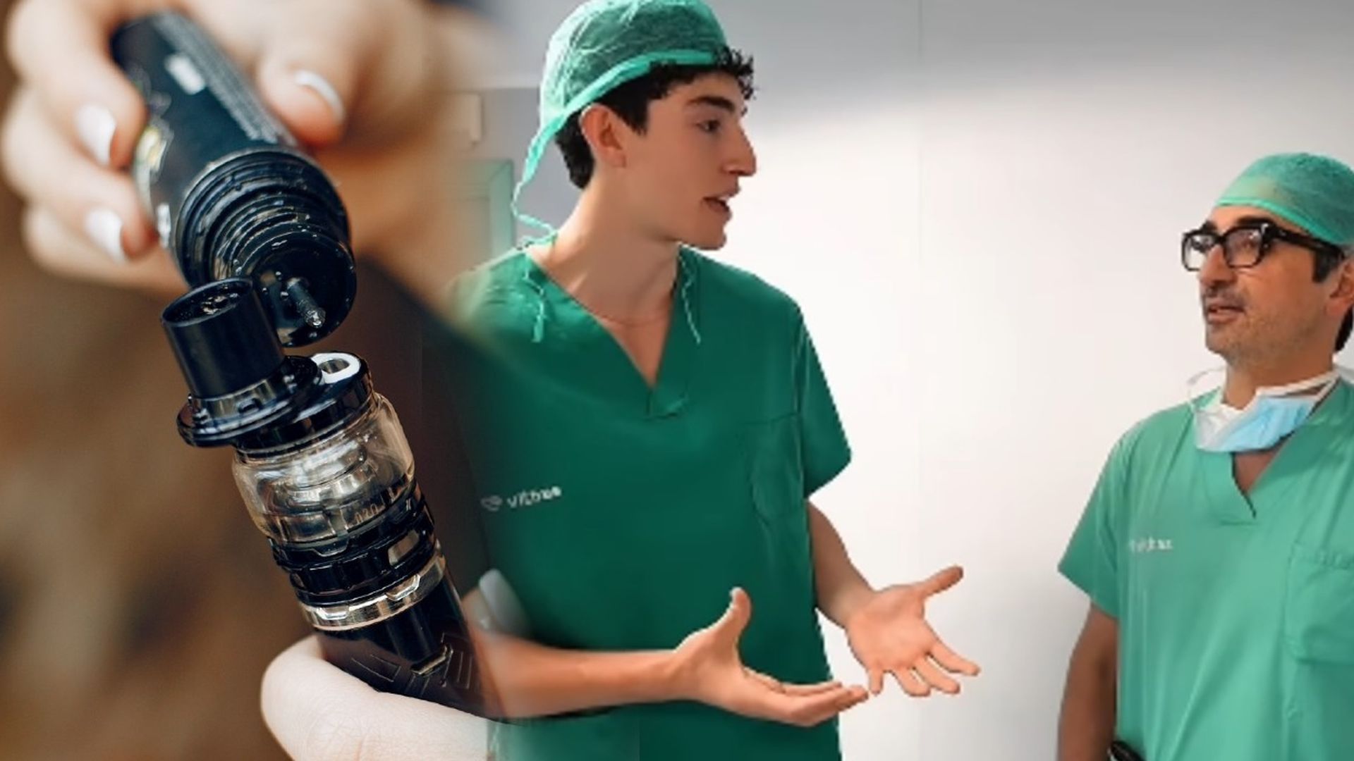 El cirujano Diego González advierte en un vídeo con Plex sobre los efectos del vaper: "Se produce un daño pulmonar irreversible”