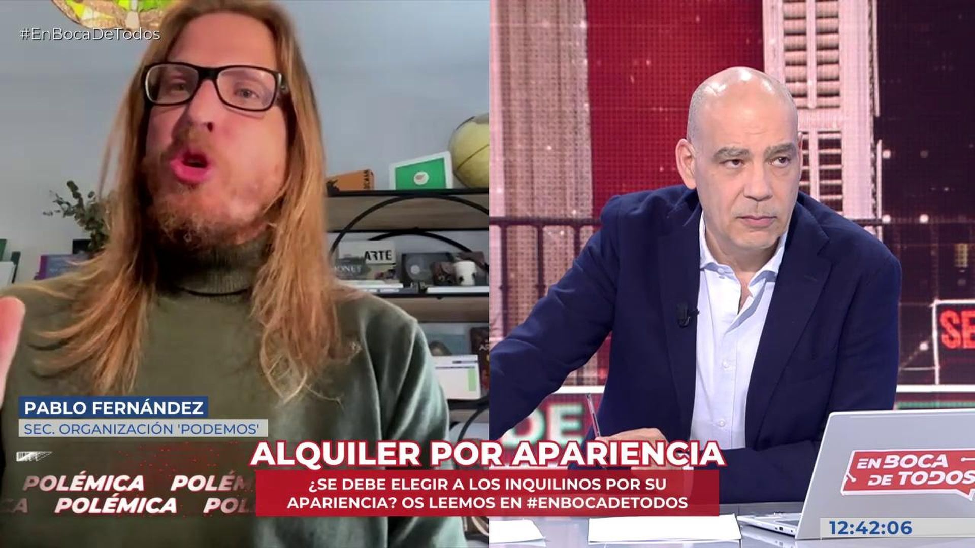 El divertido rifirrafe entre Pablo Fernández y Nacho Abad por el tema de la vivienda: “Te hago un Chenoa…”