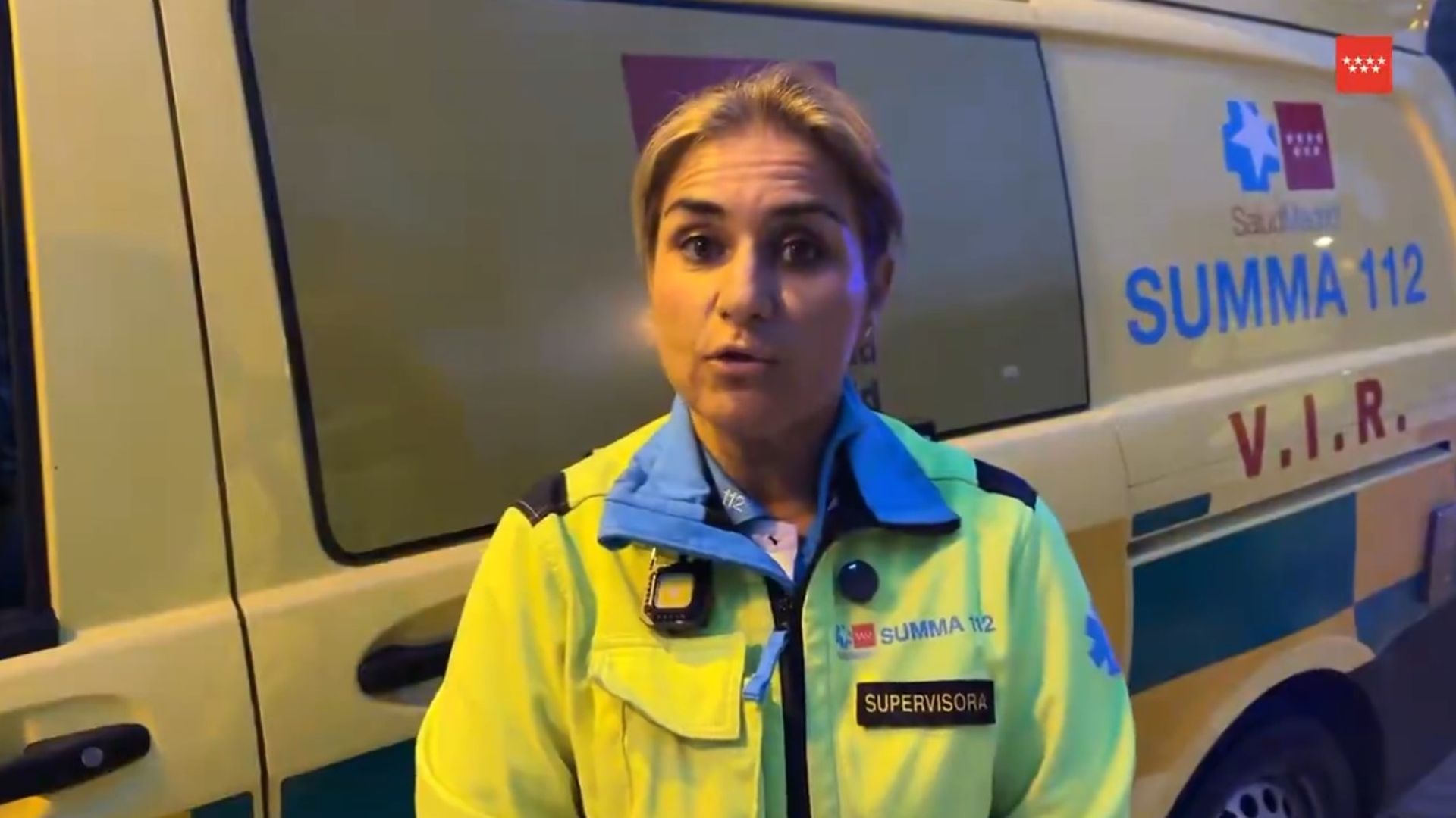 Gemma R. Leal, sanitaria de Summa112, contando el apuñalamiento al menor en Villanueva de la Cañada