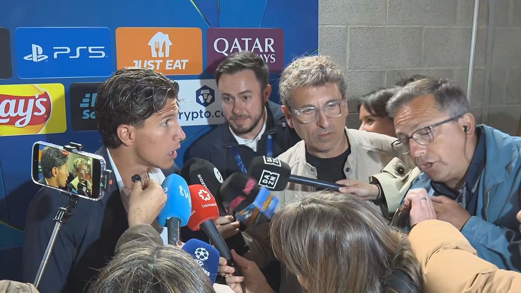 El pique de Giuliano Simeone con la prensa explicando la polémica con Musso y Pubill: "Nunca sacamos con el portero"