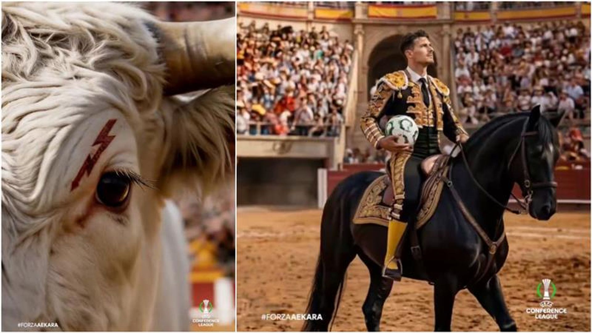 Imágenes de la promoción del partido entre el AEK Atenas y el Rayo Vallecano