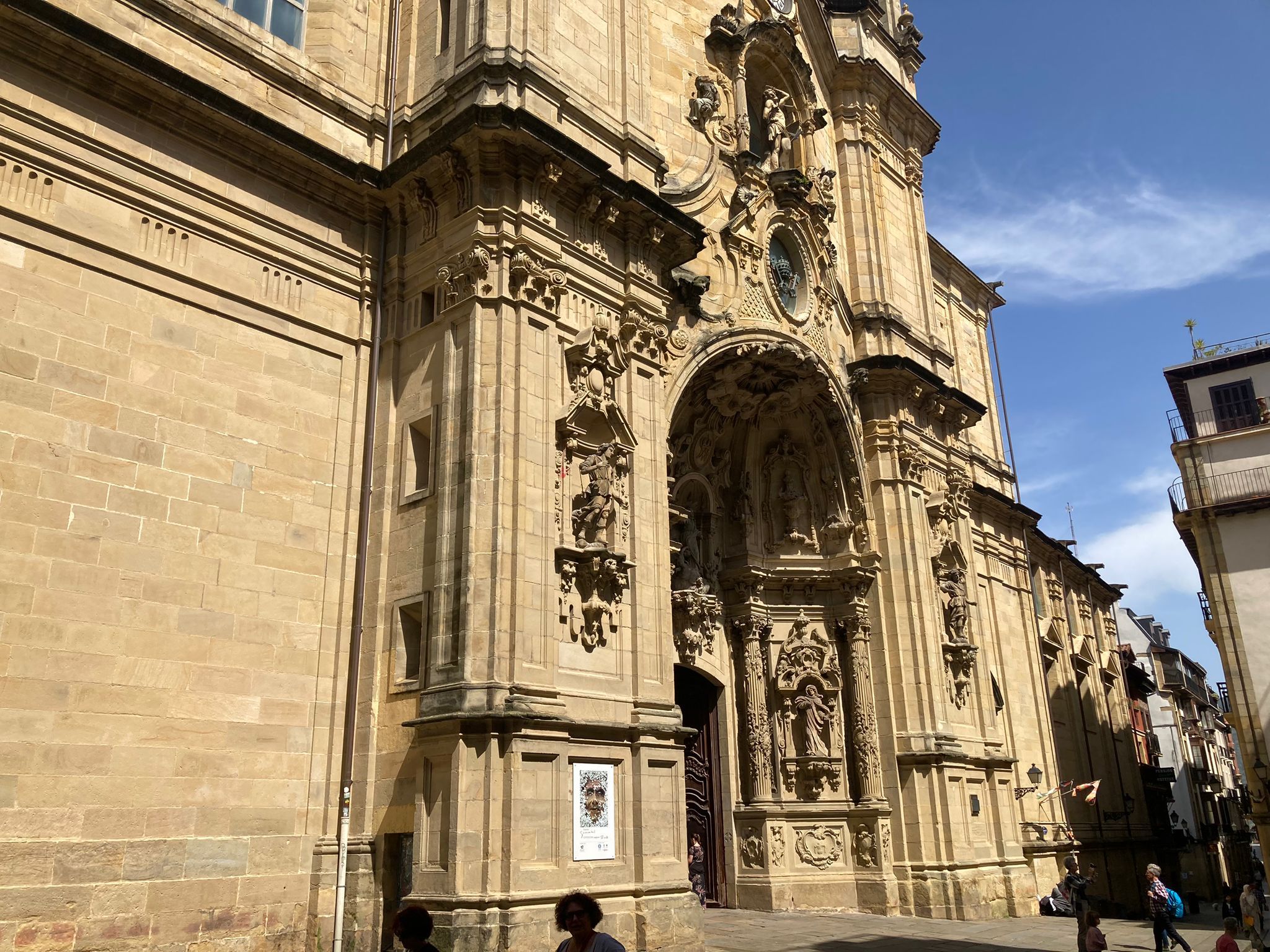La basílica Santa María del Coro está en la Parte Vieja donostiarra