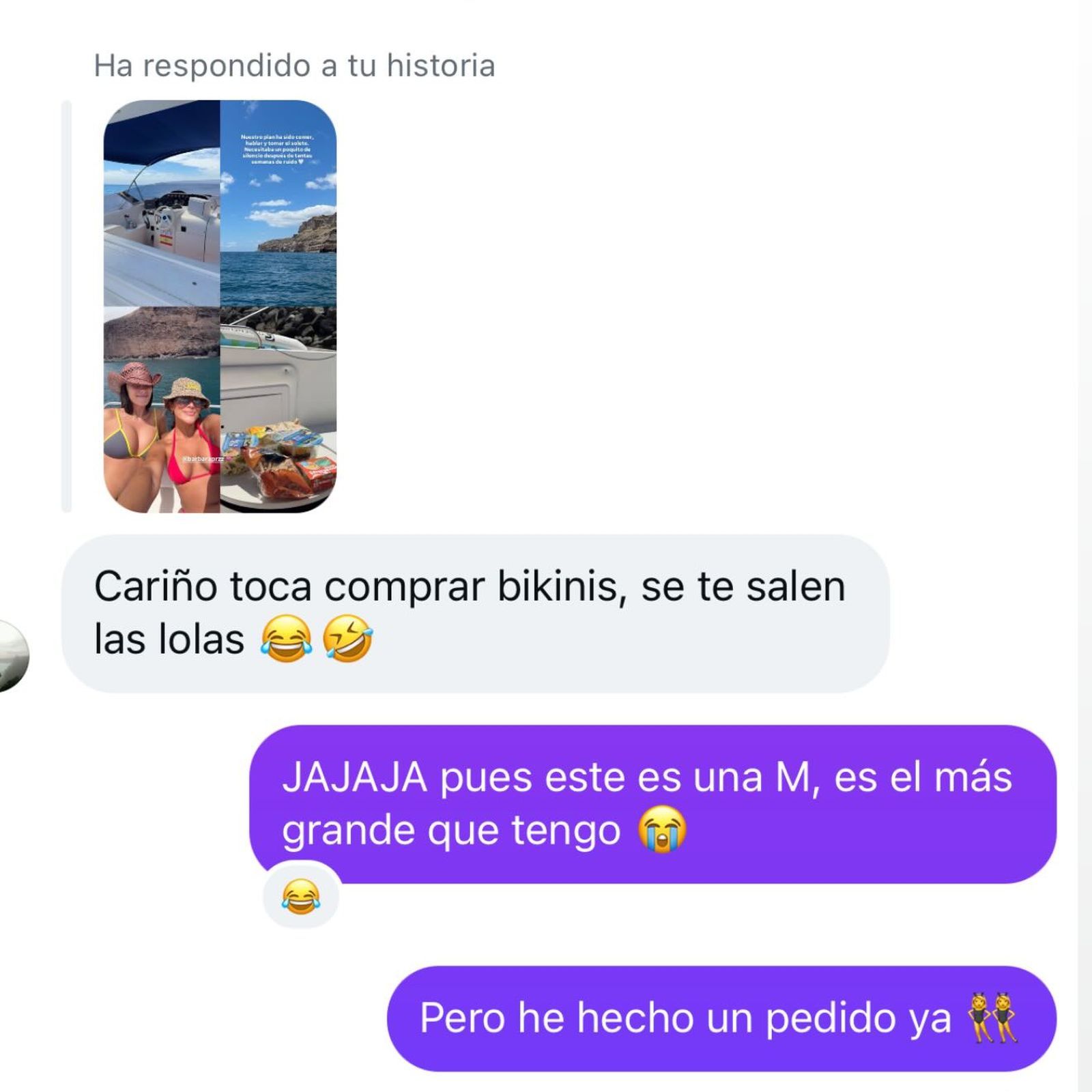 La conversación de Claudia con una seguidora
